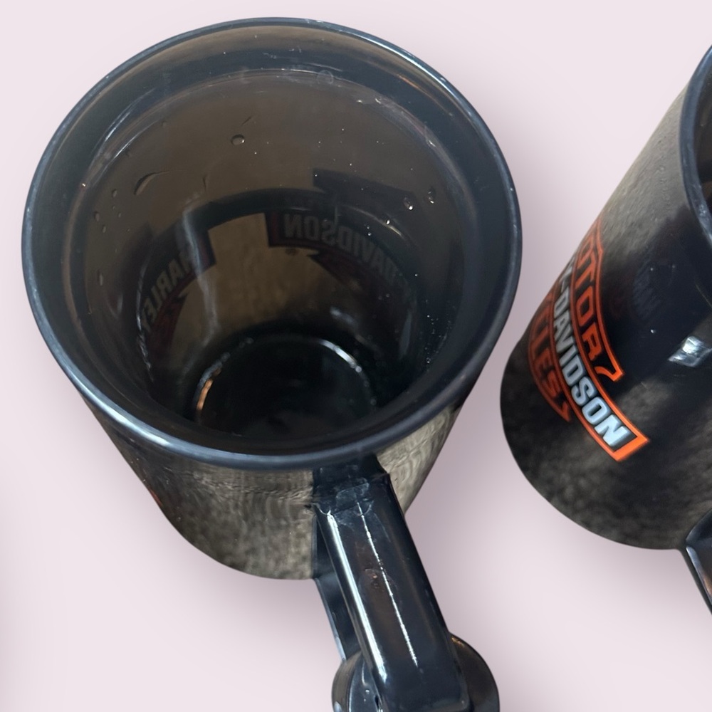 Harley-Davidson Black and Orange Handlebars Mug Set of Three - Picture 9 of 13